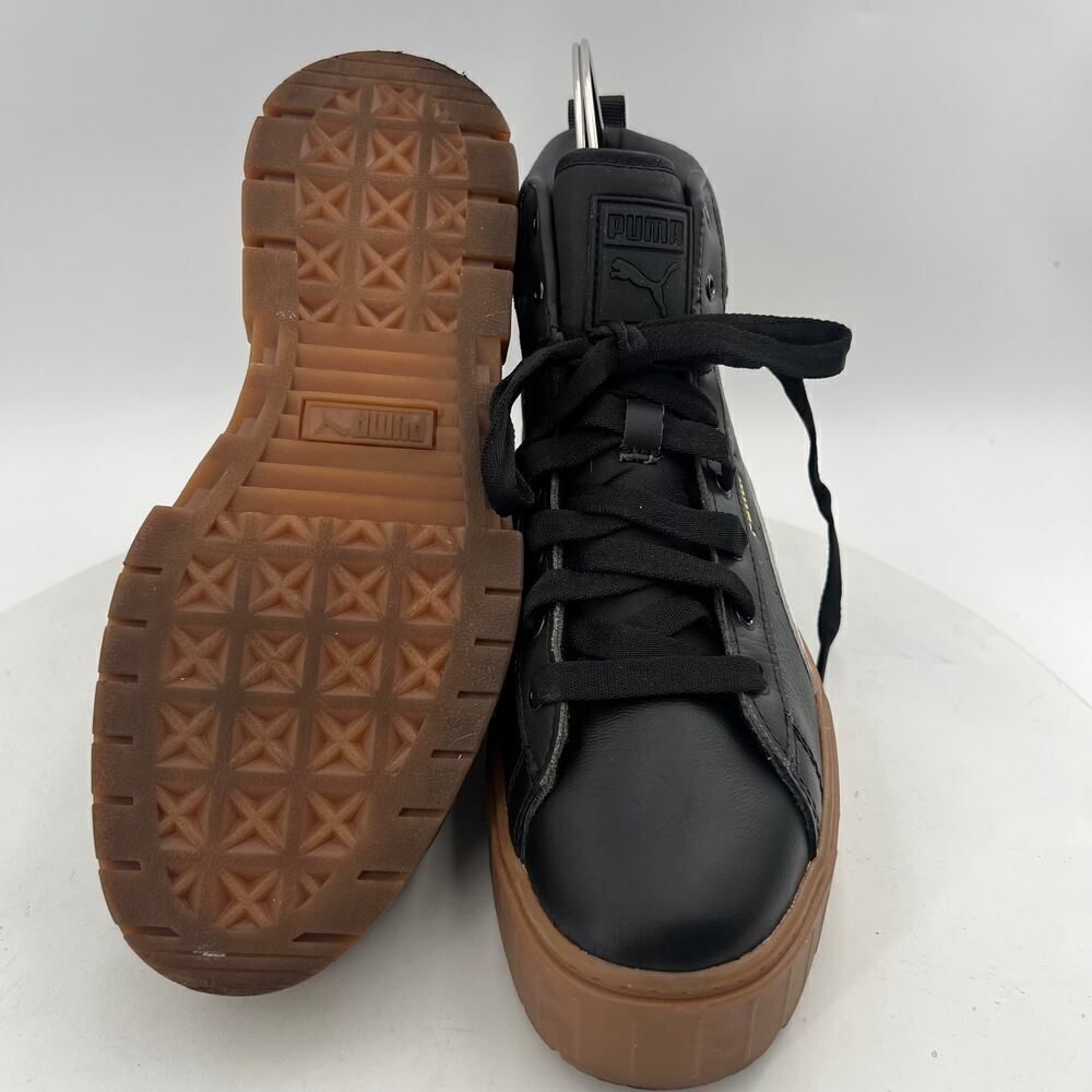 PUMA Mayze Womens Mid Platform Black Sneakers Casual Shoes Size 8.5 - Picture 14 of 15
